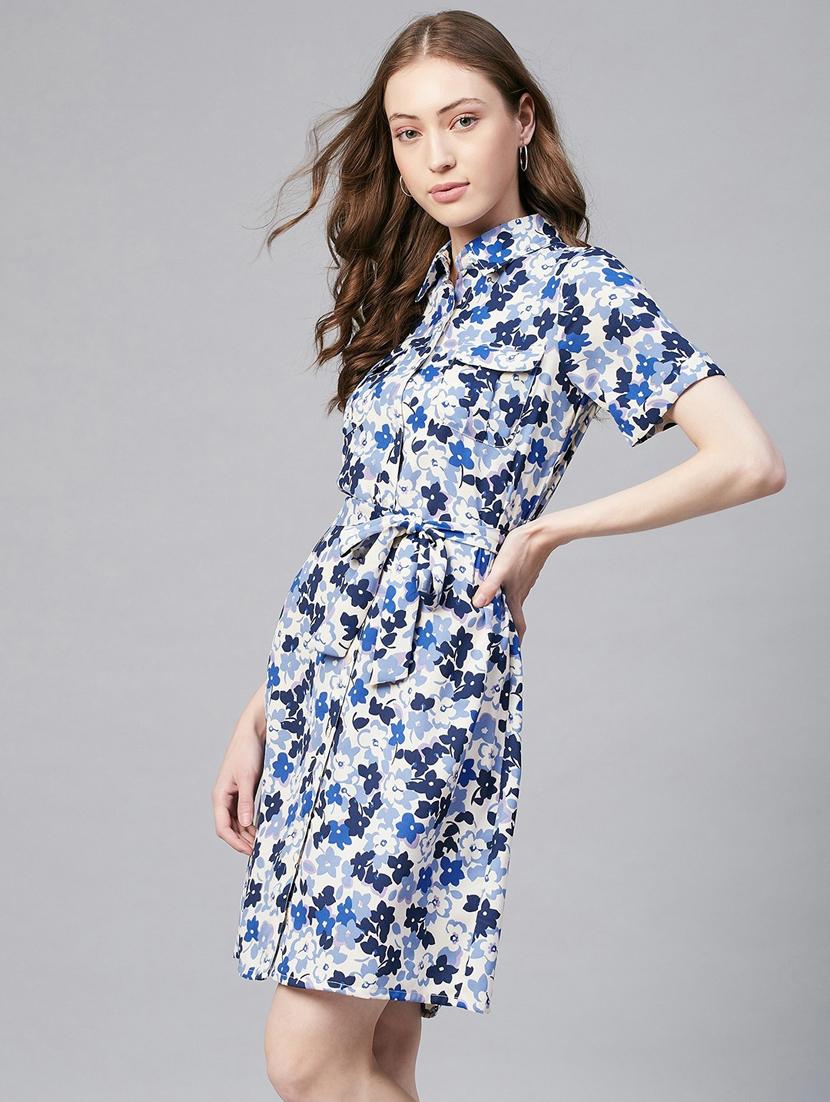 women's shirt floral dress - 19371236 - Standard Image - 2