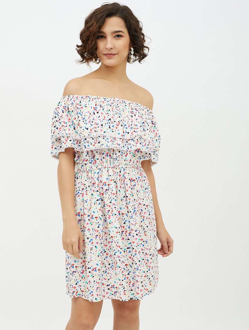 women's fit & flare abstract dress