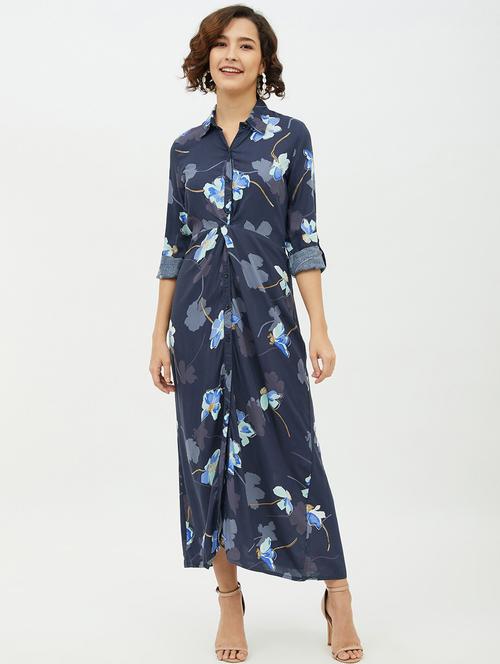 women's shirt floral dress - 19371275 - Standard Image - 0