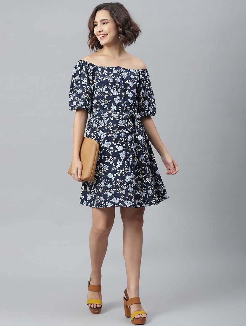 women's fit & flare floral dress
