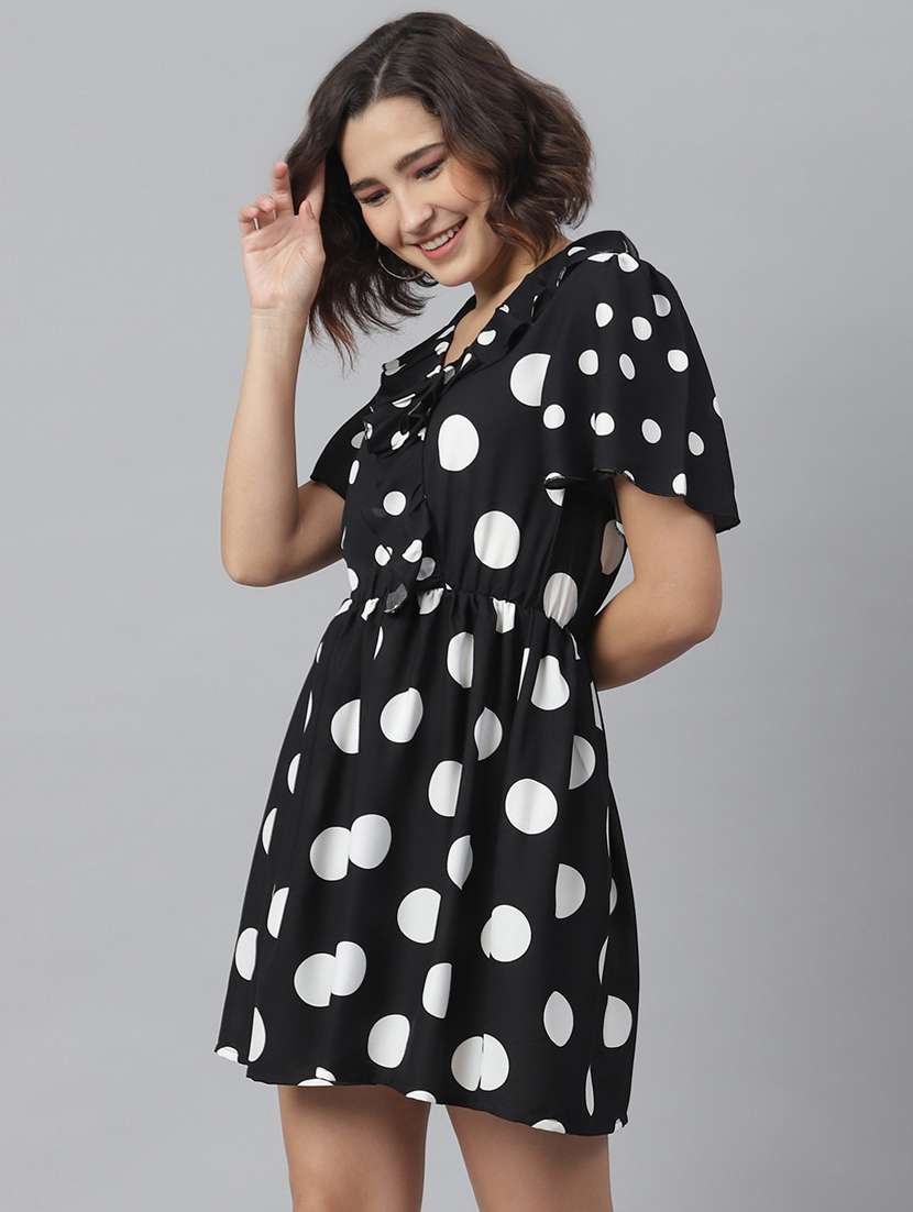 women's fit & flare self design dress - 19371294 -  Standard Image - 2