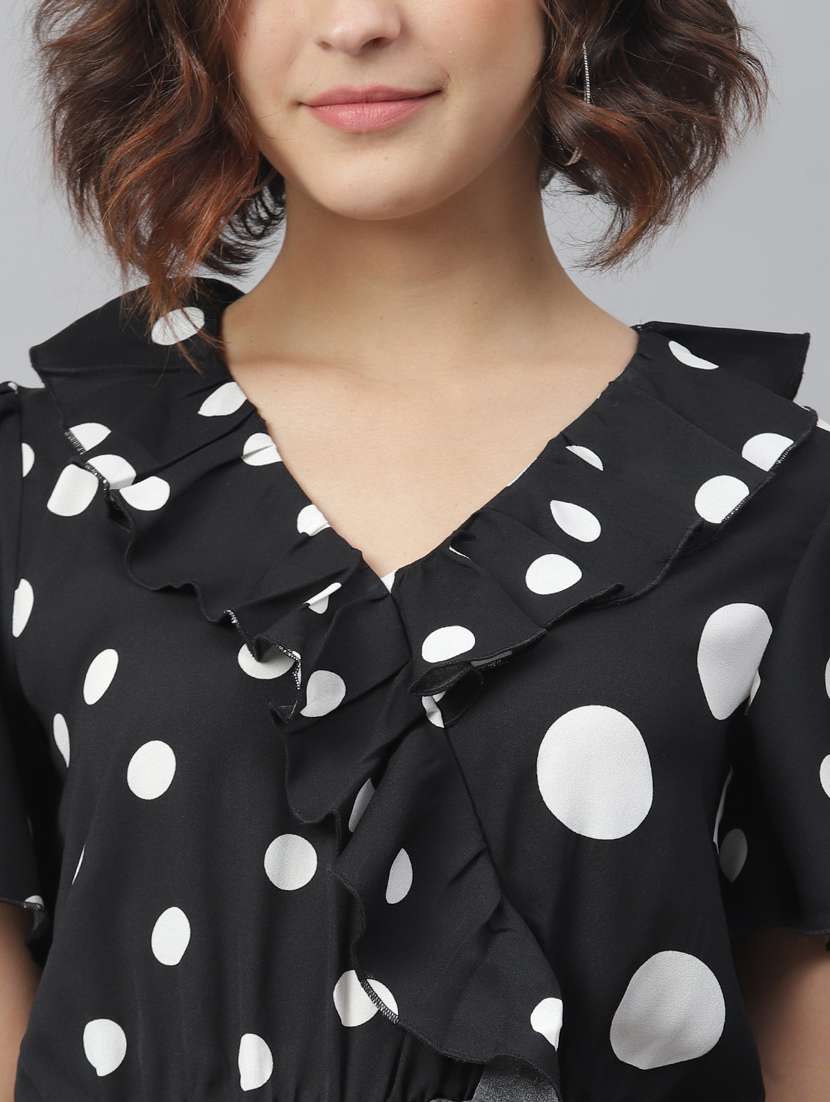 women's fit & flare self design dress - 19371294 -  Standard Image - 7