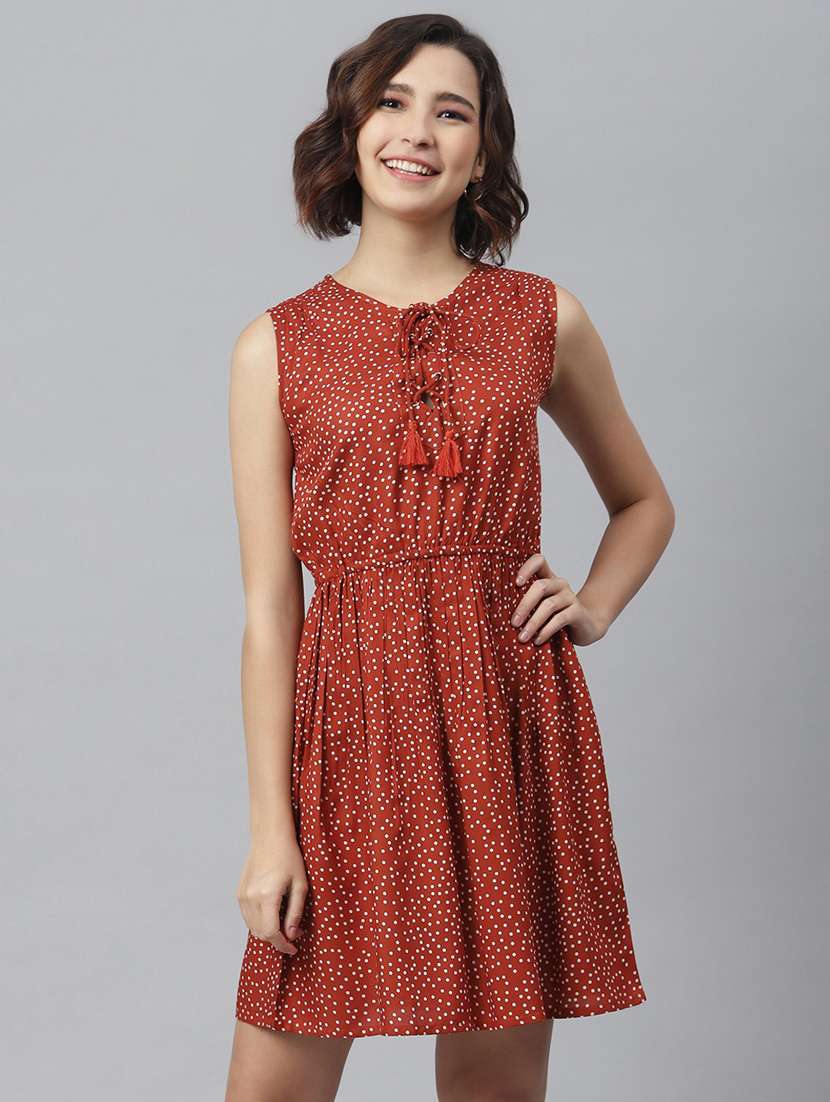 women's fit & flare color block dress