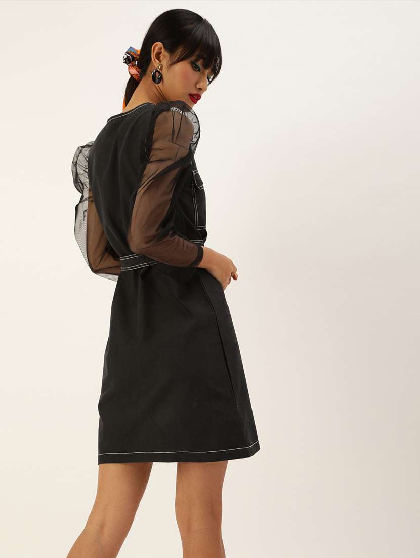 black denim shirt dress - 19371307 -  Standard Image - 2