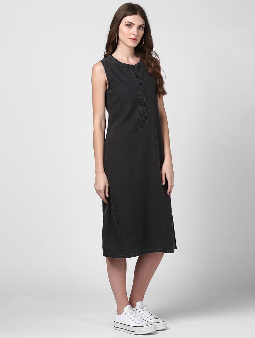 women's solid dress - 19371354 - Standard Image - 2