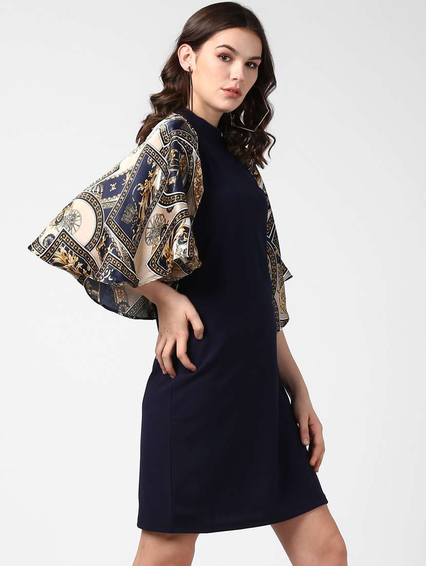 Printed A-line Dress - 19371362 -  Standard Image - 2