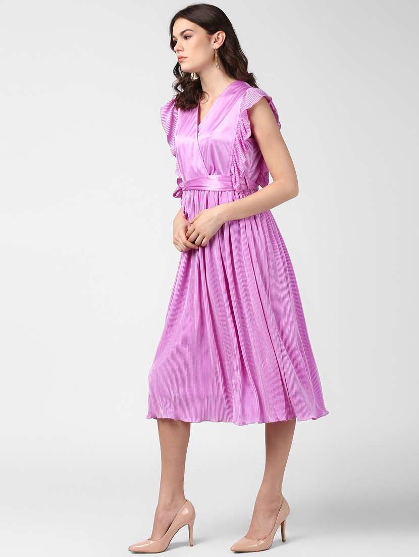 women's fit & flare striped dress - 19371372 - Standard Image - 2