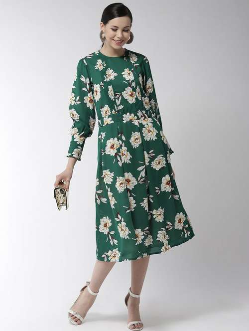 women's fit & flare floral dress - 19371397 -  Standard Image - 0