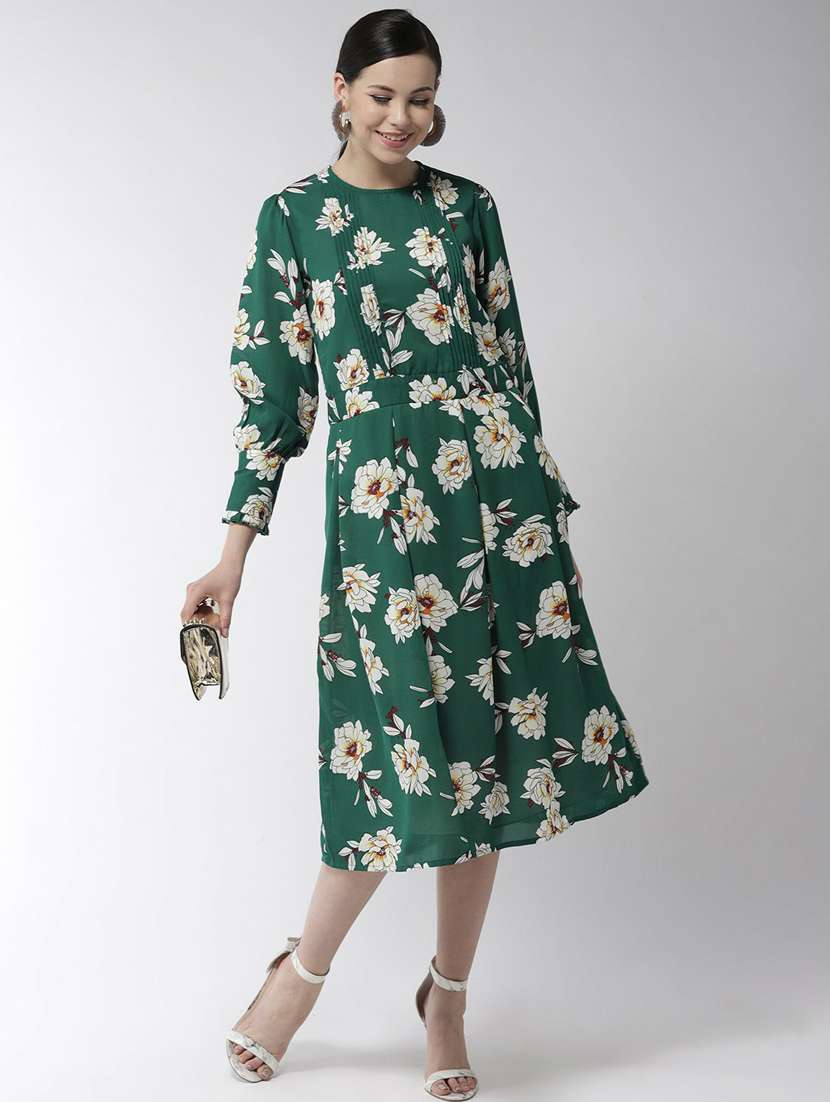 women's fit & flare floral dress