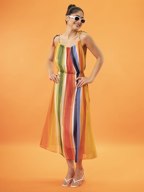women's fit & flare printed dress - 19371398 -  Standard Image - 0
