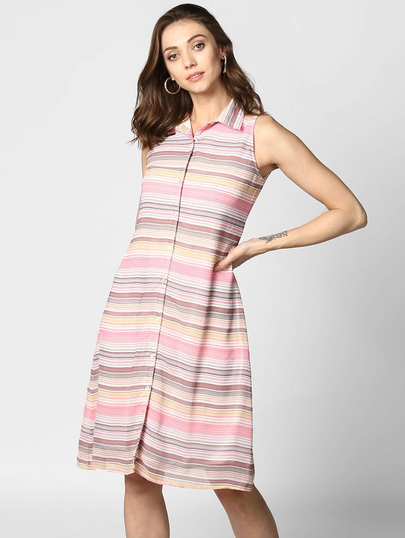 women's shirt striped dress - 19371403 - Standard Image - 2