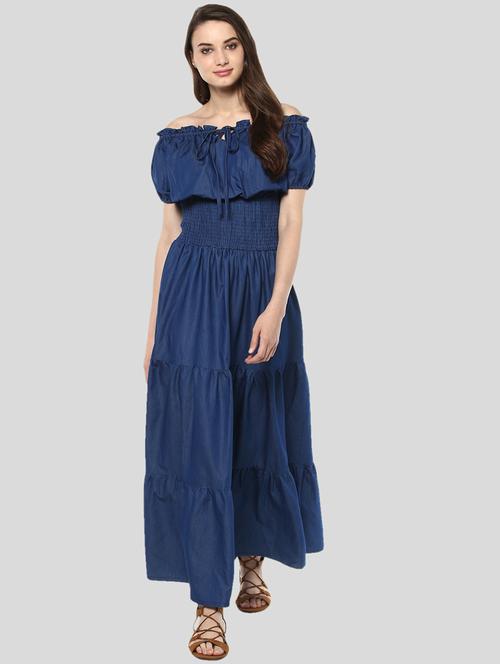 women's ruffle solid dress - 19371443 - Standard Image - 0