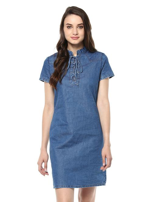 women's shift solid dress - 19371448 - Standard Image - 0