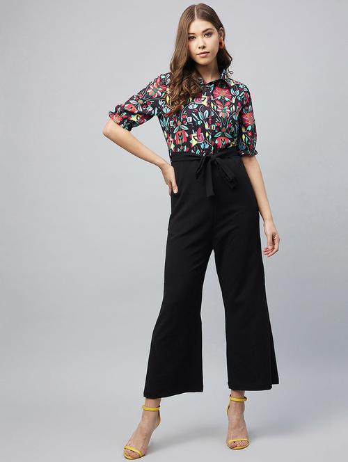 printed full leg jumpsuit - 19371540 - Standard Image - 0