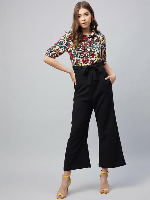  printed full leg jumpsuit - 19371541 -  Standard Image - 0