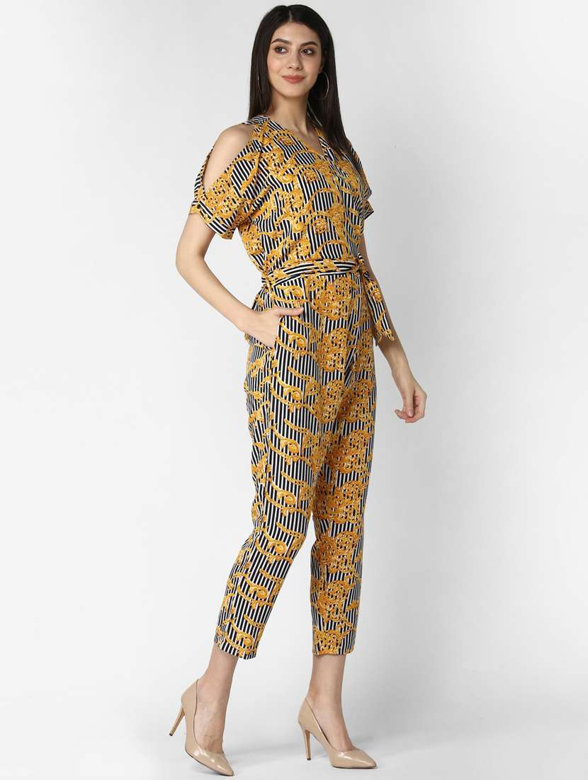 printed full leg jumpsuit - 19371582 -  Standard Image - 2