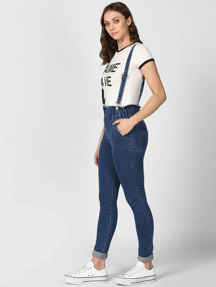 blue denim dungaree - 19371664 -  Standard Image - 2