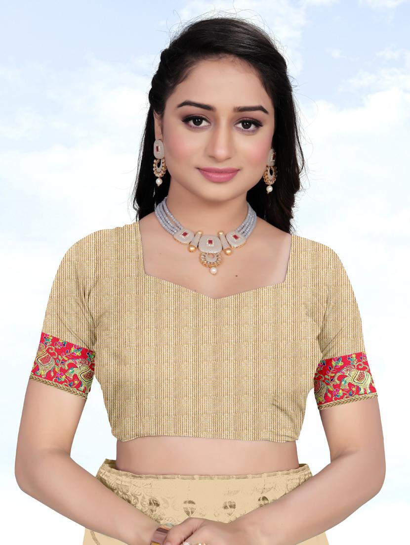embroidered saree with blouse - 19371815 - Standard Image - 2