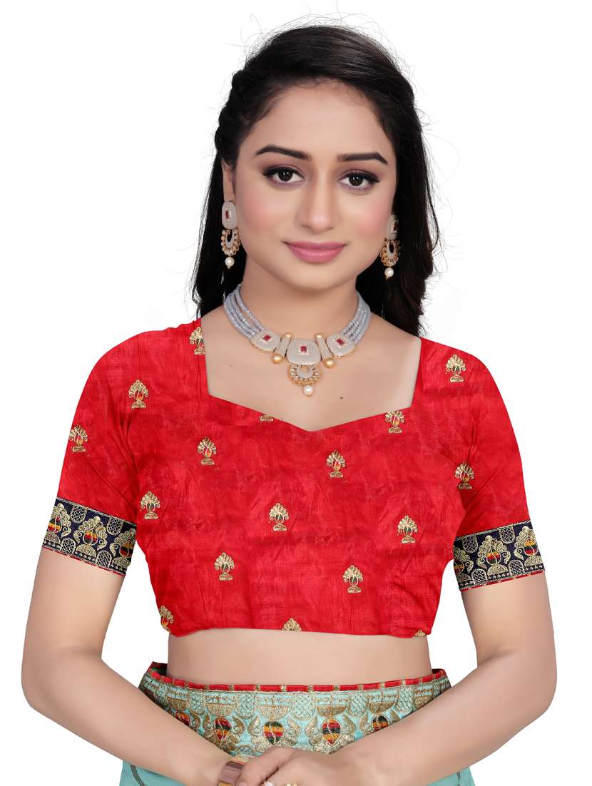 embroidered saree with blouse - 19372053 -  Standard Image - 2