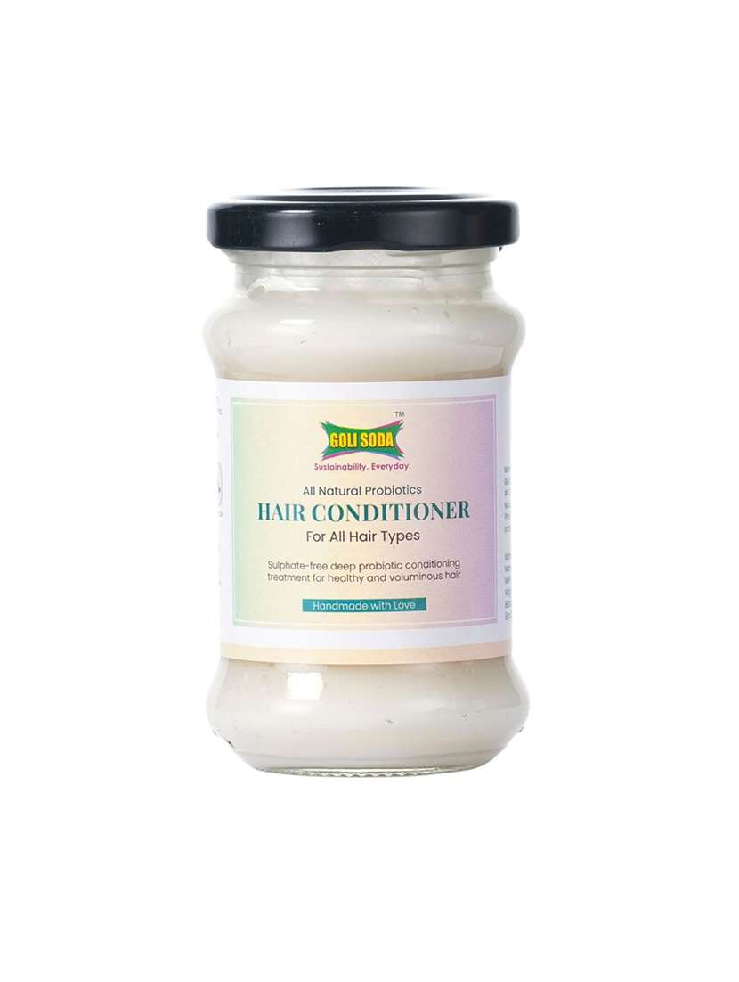 goli soda all natural probiotics  hair conditioner for healthy & voluminous hair - 130 g