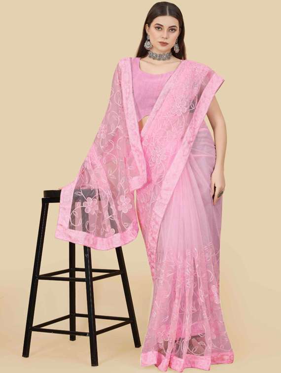 women's embroidered saree