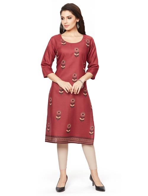 women's straight kurta - 19383056 - Standard Image - 0