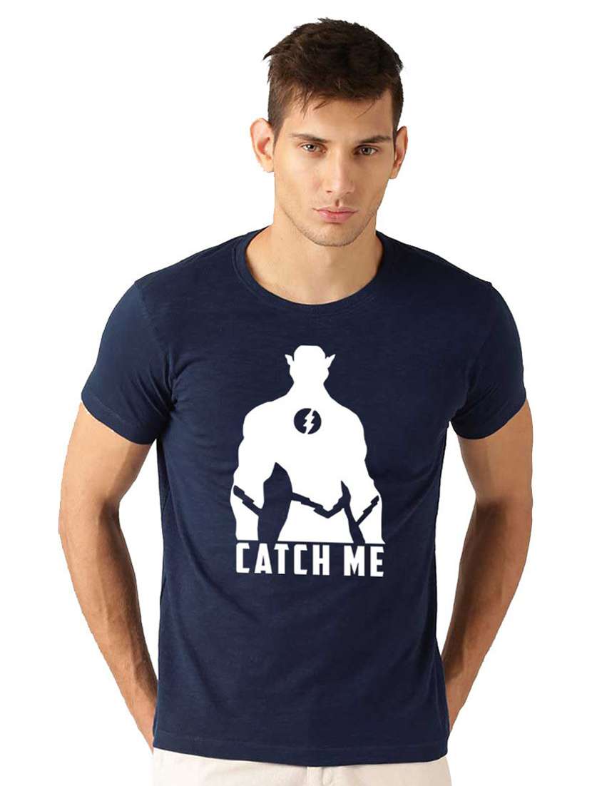 boys round neck front print t-shirt