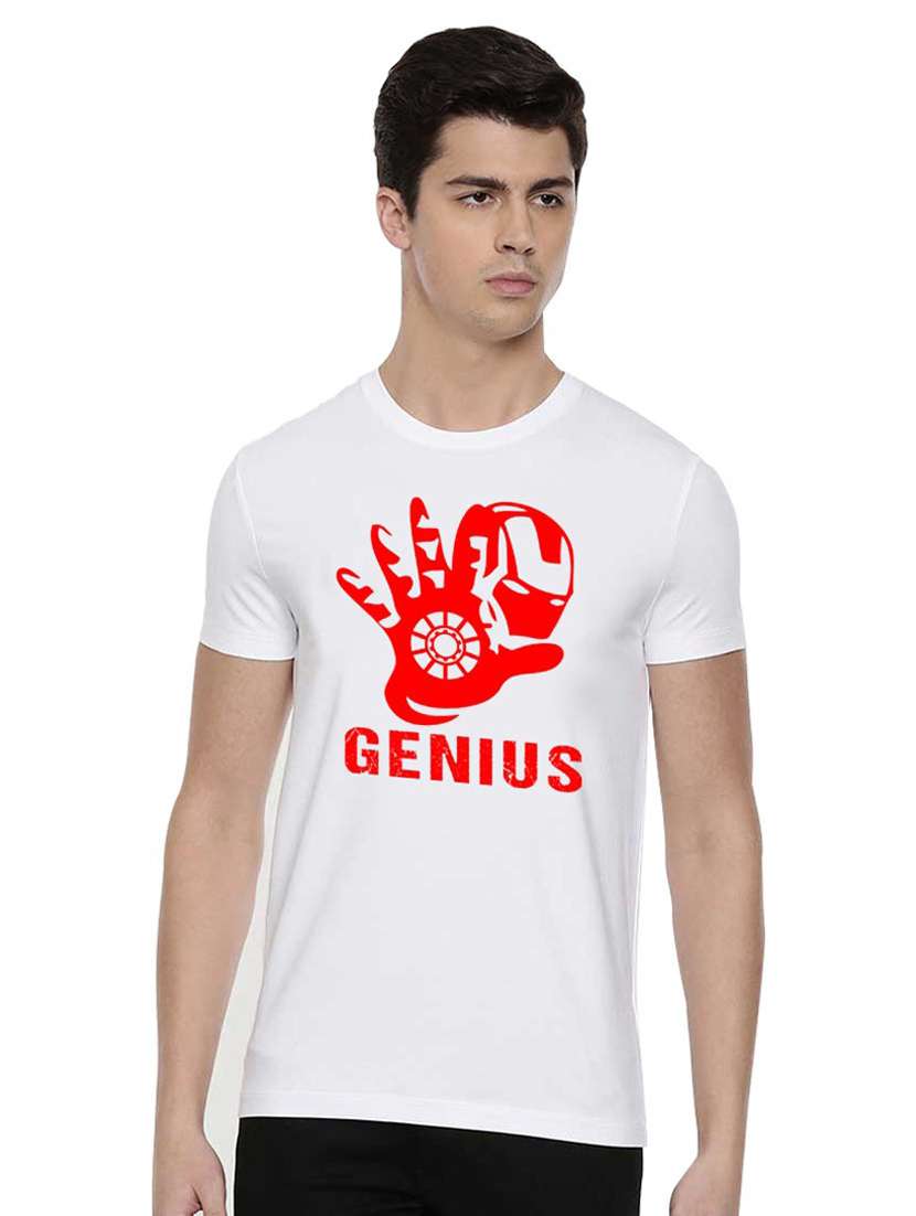 boys round neck front print t-shirt