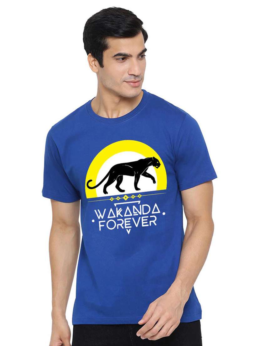 boys round neck front print t-shirt