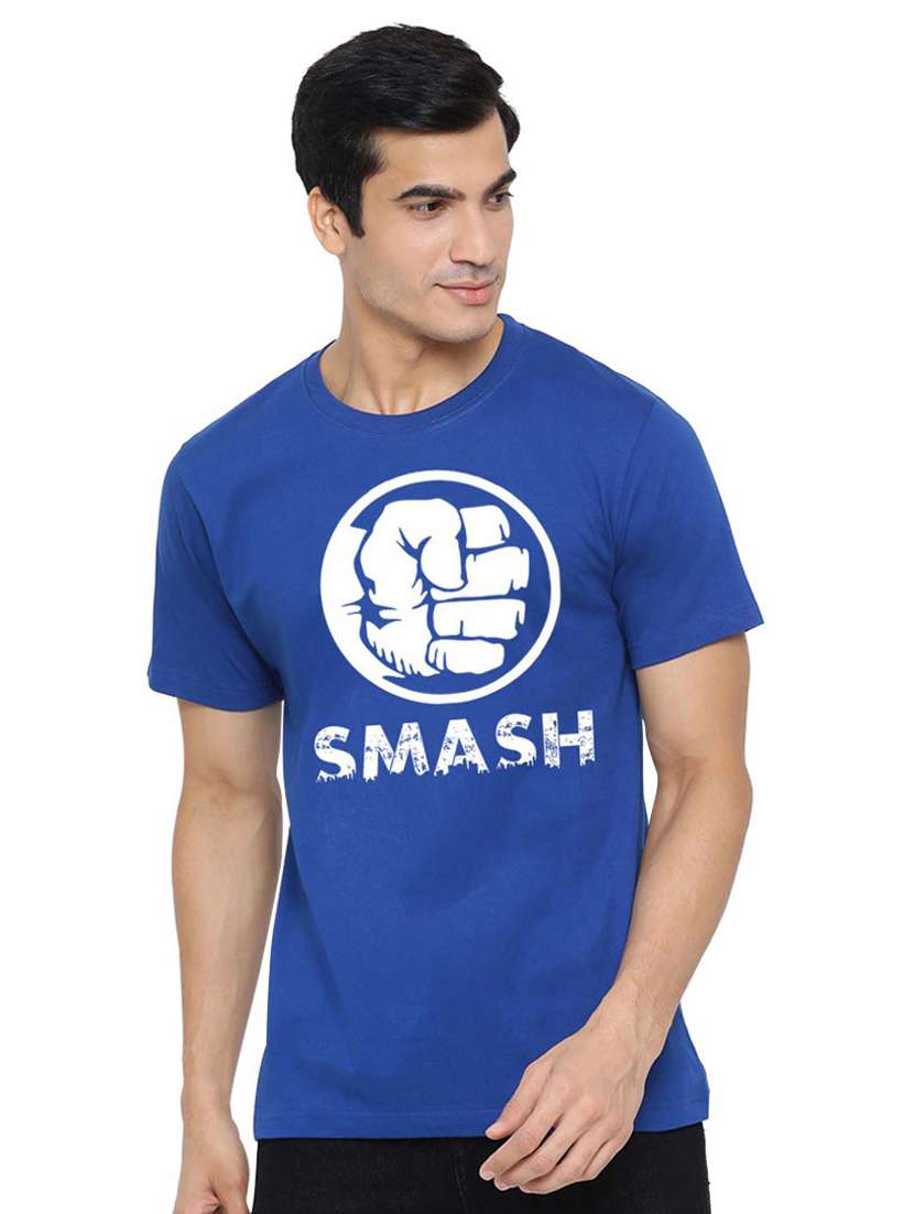 boys round neck front print t-shirt