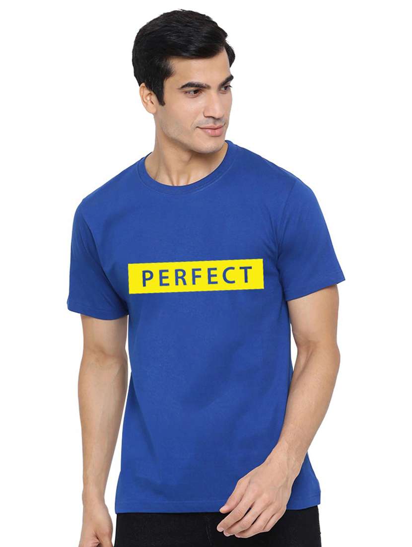 boys round neck chest print t-shirt