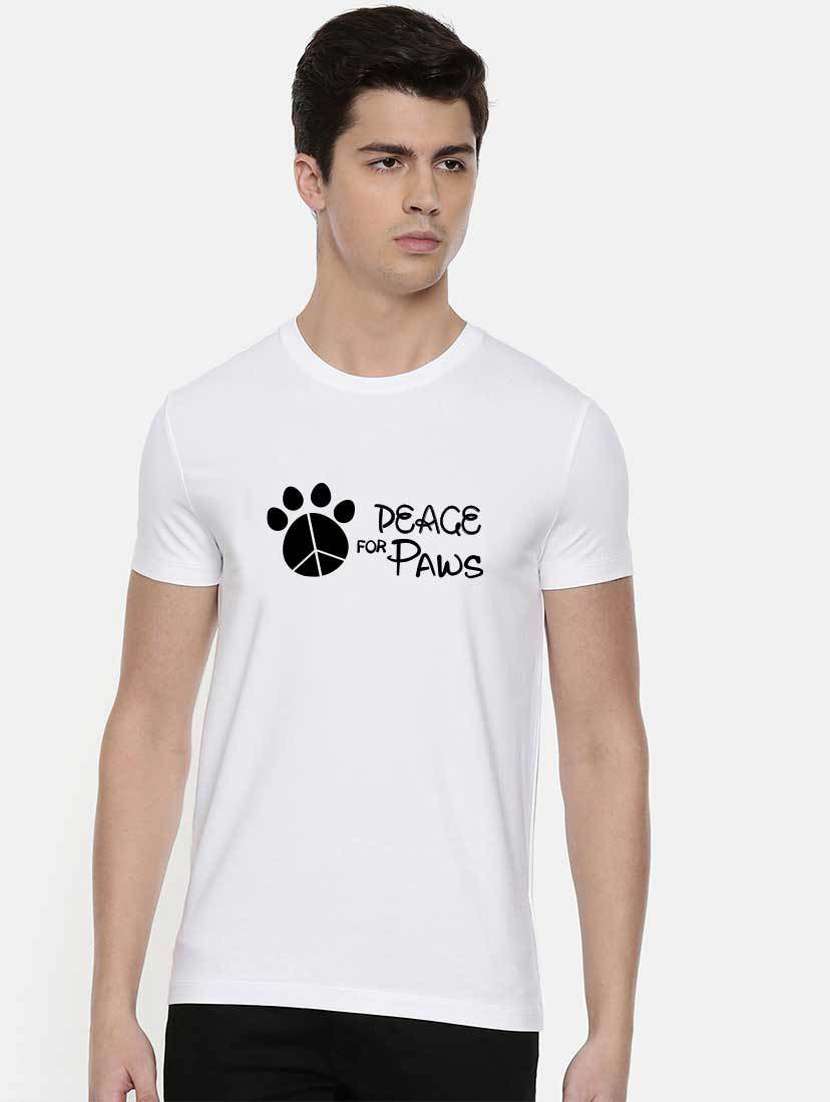 men round neck chest print sweatshirt