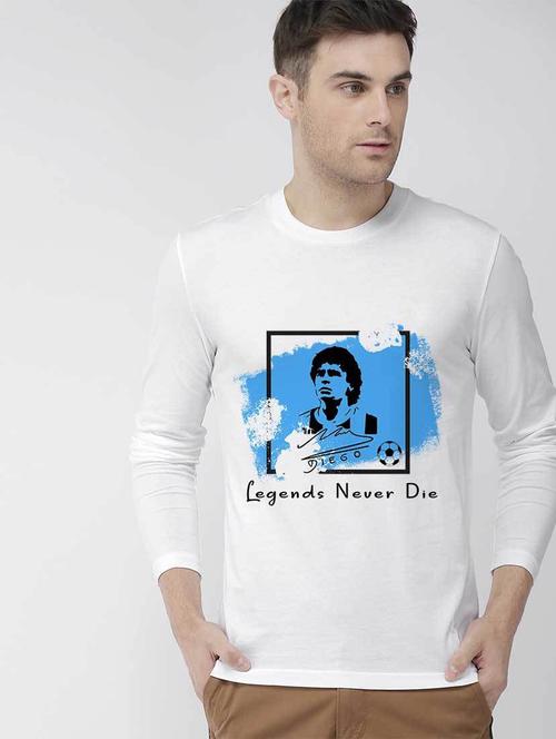 men printed long sleeves t-shirt - 19385734 - Standard Image - 0
