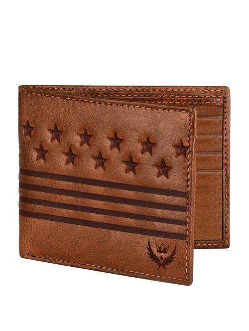 tan debossed wallet - 19388620 - Standard Image - 0