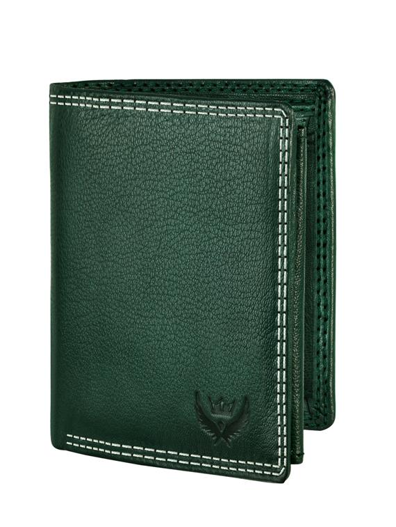 green grain texture leather wallet - 19388646 -  Zoom Image - 0