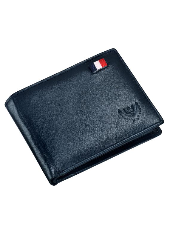 blue grain leather wallet - 19388652 - Standard Image - 2