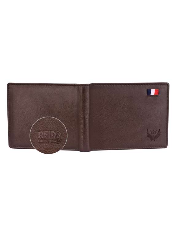 brown grain leather wallet - 19388653 - Standard Image - 2
