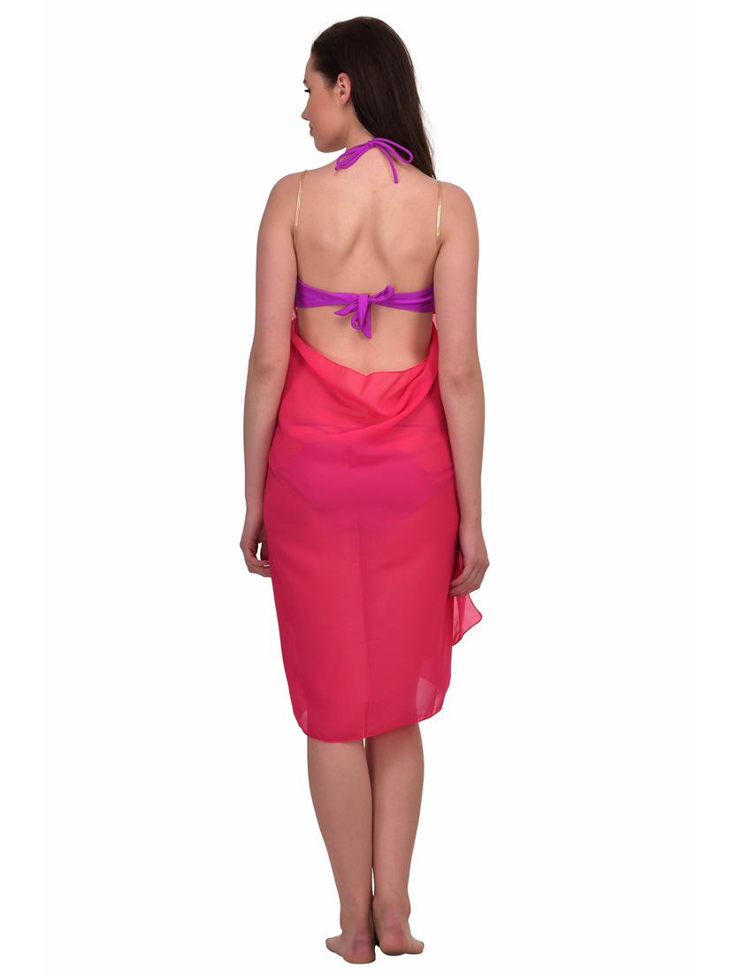 pink georgette coverup - 19393469 - Standard Image - 2