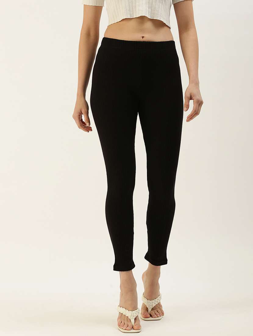 black solid legging