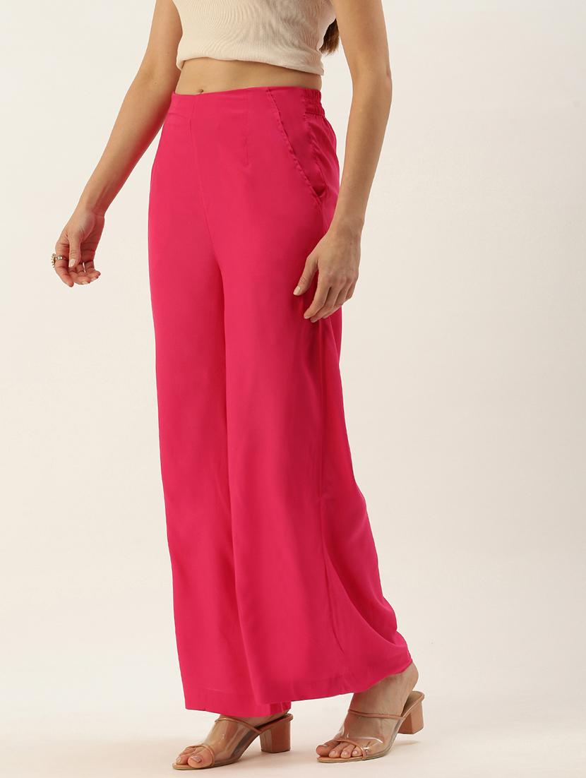 pink solid palazzo - 19397190 - Standard Image - 2