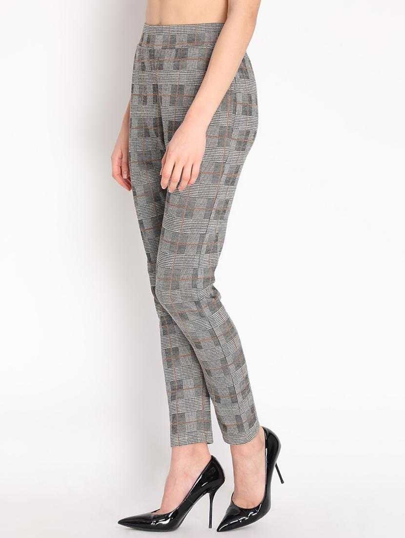 grey checkered jegging - 19397201 - Standard Image - 2