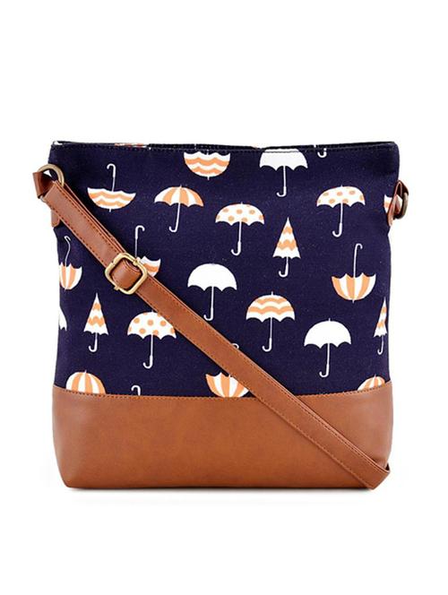 blue canvas sling bag - 19404300 -  Standard Image - 0
