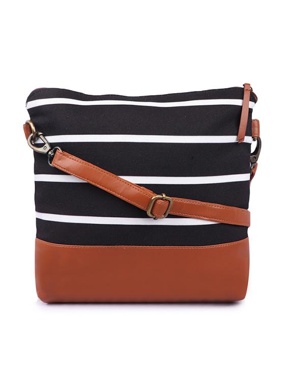 multi colored canvas sling bag - 19404305 -  Zoom Image - 0