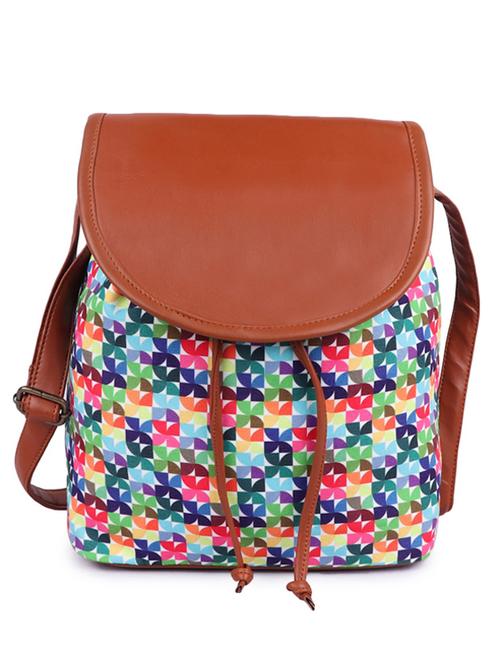 multi colored canvas sling bag - 19404345 -  Standard Image - 0