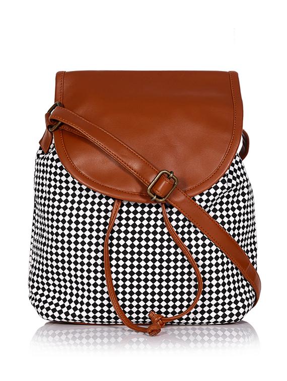 multi colored canvas sling bag - 19404350 -  Zoom Image - 0