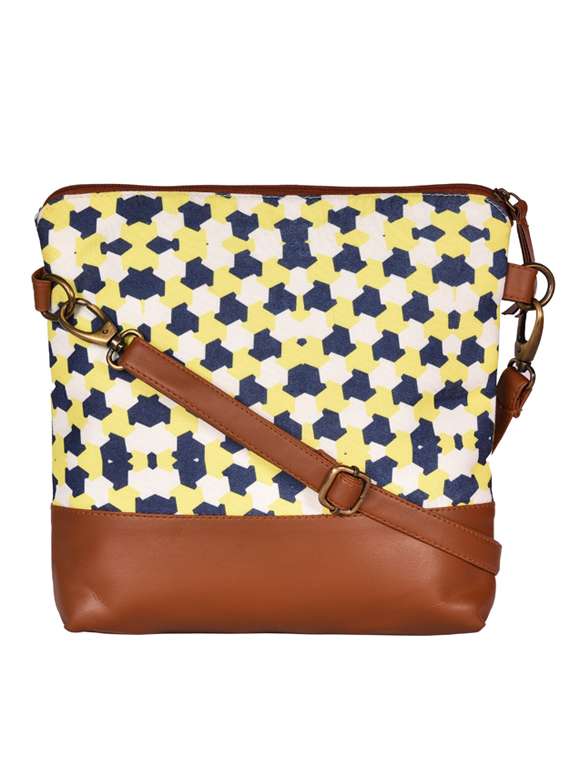 yellow canvas sling bag - 19404408 - Zoom Image - 0