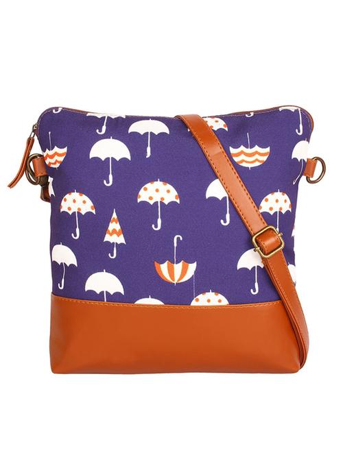 blue canvas sling bag - 19404415 -  Standard Image - 0