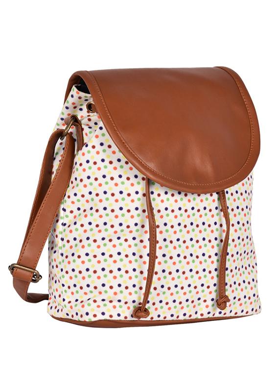 beige canvas sling bag - 19404429 - Standard Image - 2