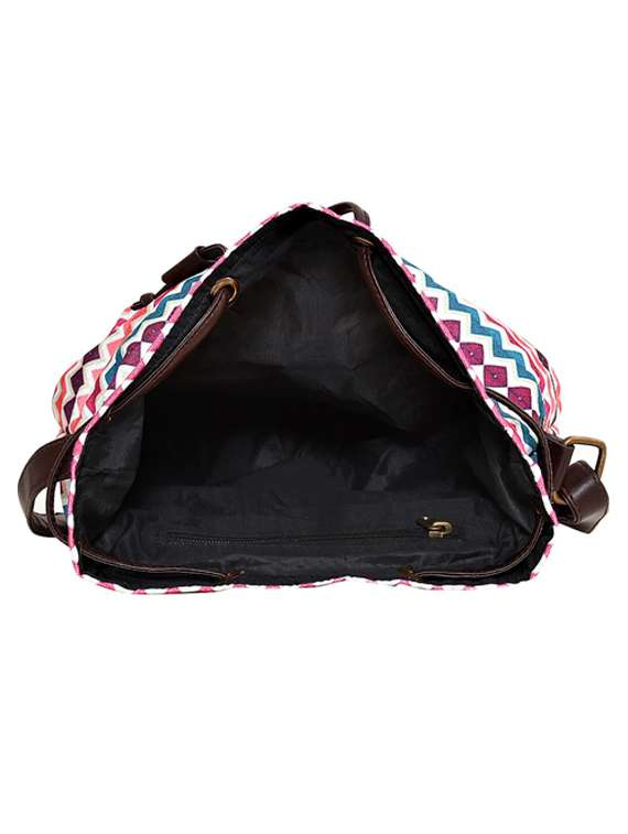 multi colored canvas sling bag - 19404446 - Standard Image - 2