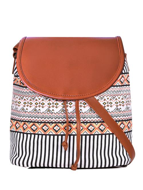 multi colored canvas sling bag - 19404450 -  Standard Image - 0